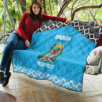 Custom Tanzania Cricket Quilt Go Cows Sporty African Pattern - Wonder Print Shop