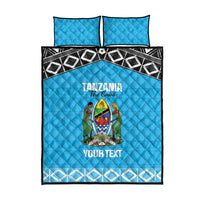 Custom Tanzania Cricket Quilt Bed Set Go Cows Sporty African Pattern - Wonder Print Shop