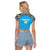 Custom Tanzania Cricket Raglan Cropped T Shirt Go Cows Sporty African Pattern - Wonder Print Shop