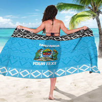 Custom Tanzania Cricket Sarong Go Cows Sporty African Pattern - Wonder Print Shop