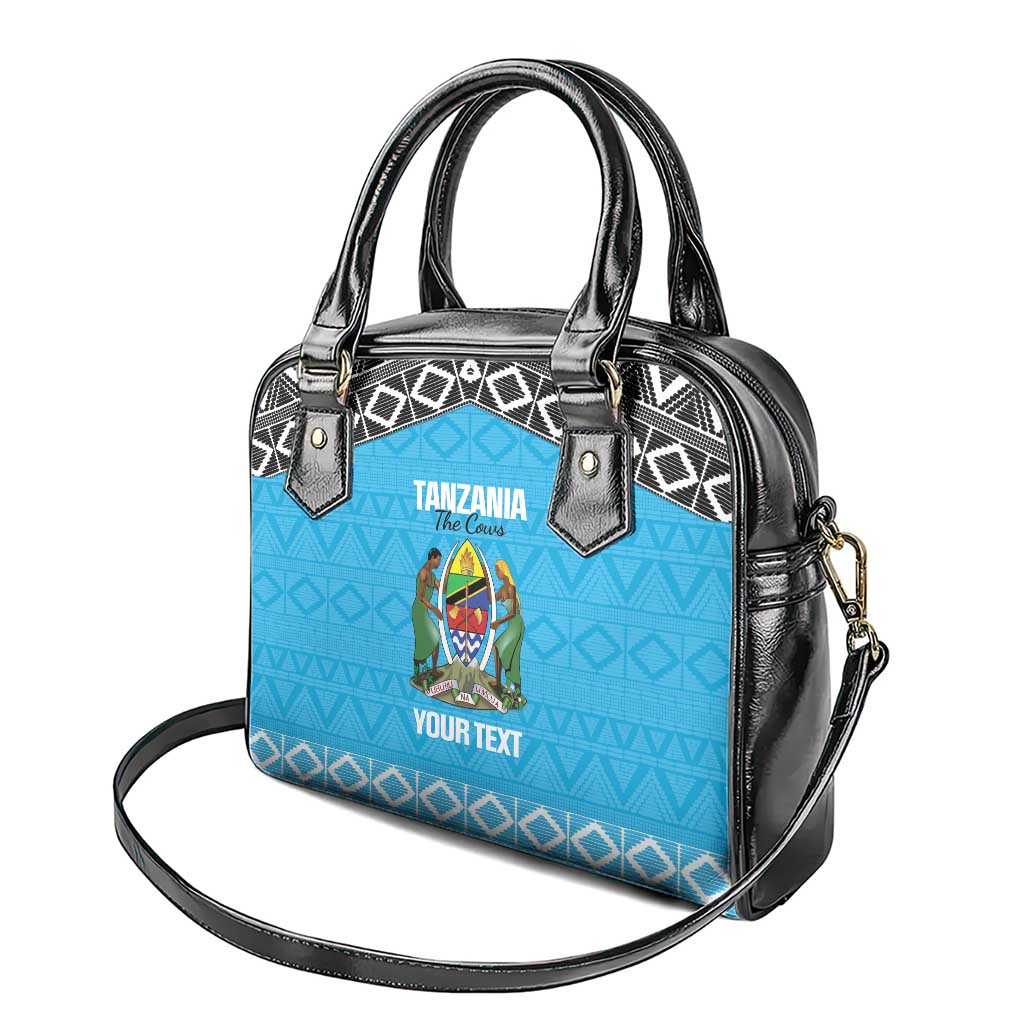 Custom Tanzania Cricket Shoulder Handbag Go Cows Sporty African Pattern - Wonder Print Shop