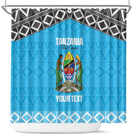 Custom Tanzania Cricket Shower Curtain Go Cows Sporty African Pattern - Wonder Print Shop