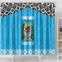 Custom Tanzania Cricket Shower Curtain Go Cows Sporty African Pattern - Wonder Print Shop