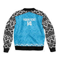 Custom Tanzania Cricket Sleeve Zip Bomber Jacket Go Cows Sporty African Pattern - Wonder Print Shop