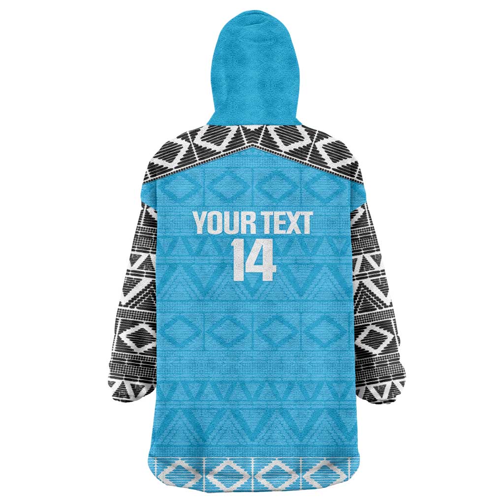 Custom Tanzania Cricket Wearable Blanket Hoodie Go Cows Sporty African Pattern - Wonder Print Shop