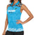 Custom Tanzania Cricket Women Sleeveless Polo Shirt Go Cows Sporty African Pattern - Wonder Print Shop