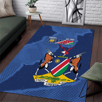 Custom Namibia Cricket Area Rug Go Eagles Est 1992 - Wonder Print Shop