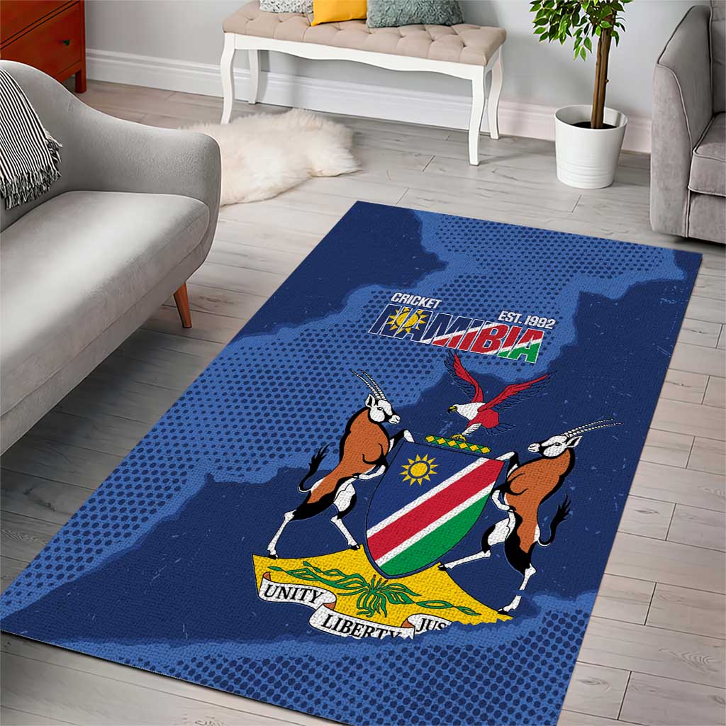 Custom Namibia Cricket Area Rug Go Eagles Est 1992 - Wonder Print Shop