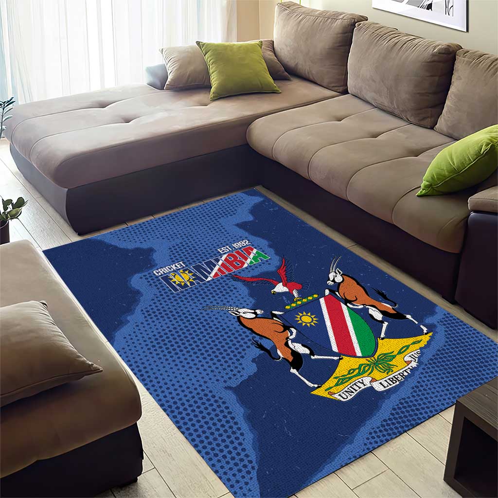 Custom Namibia Cricket Area Rug Go Eagles Est 1992 - Wonder Print Shop