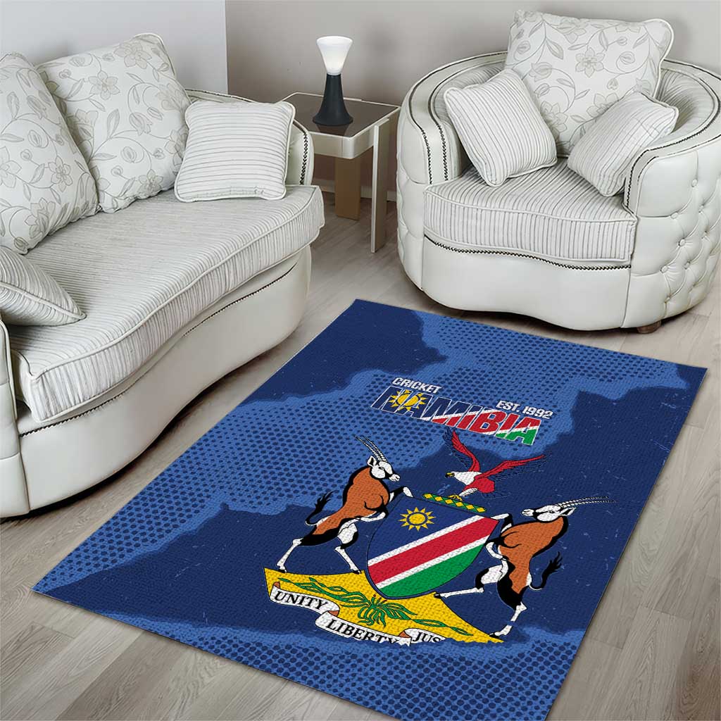 Custom Namibia Cricket Area Rug Go Eagles Est 1992 - Wonder Print Shop