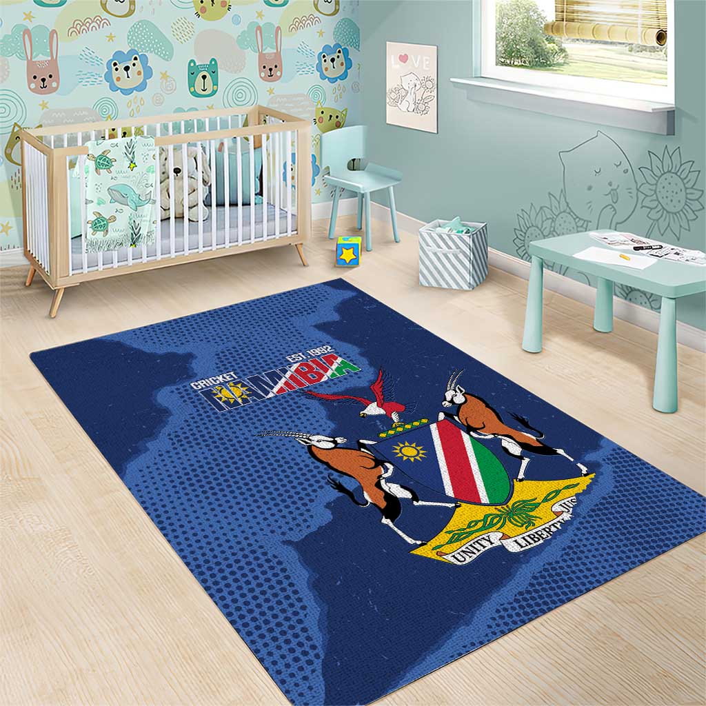 Custom Namibia Cricket Area Rug Go Eagles Est 1992 - Wonder Print Shop