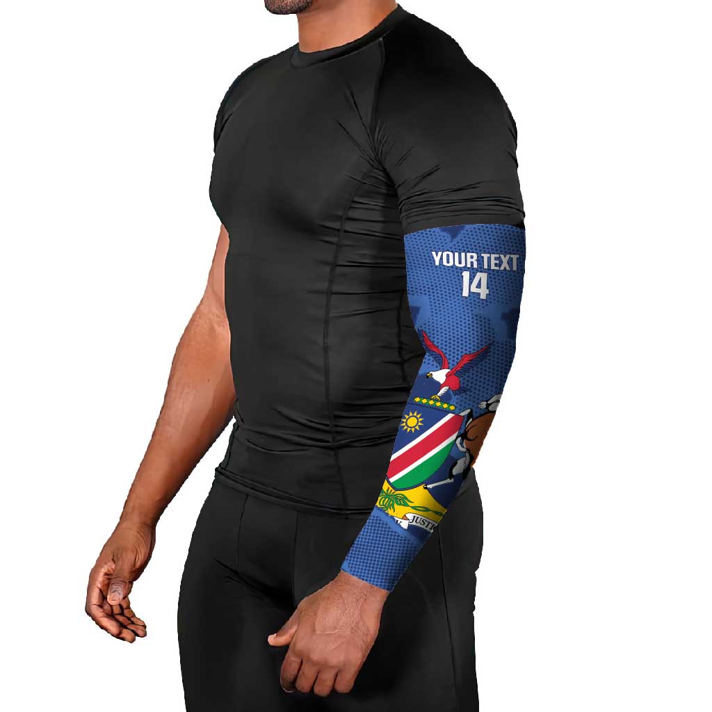 Custom Namibia Cricket Arm Sleeves Go Eagles Est 1992 - Wonder Print Shop