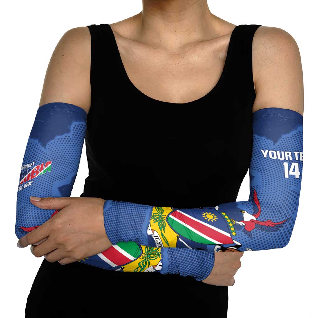 Custom Namibia Cricket Arm Sleeves Go Eagles Est 1992 - Wonder Print Shop