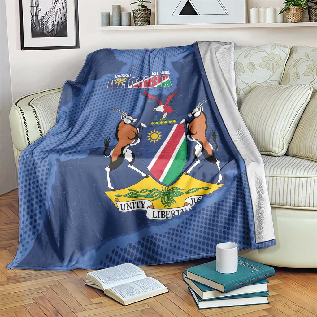 Custom Namibia Cricket Blanket Go Eagles Est 1992 - Wonder Print Shop