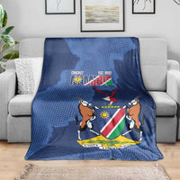 Custom Namibia Cricket Blanket Go Eagles Est 1992 - Wonder Print Shop