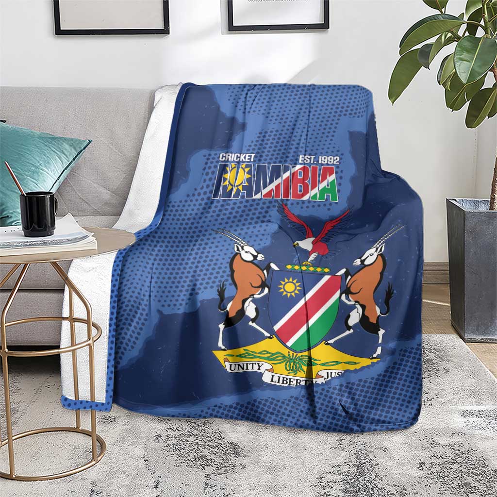 Custom Namibia Cricket Blanket Go Eagles Est 1992 - Wonder Print Shop