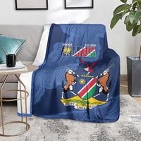 Custom Namibia Cricket Blanket Go Eagles Est 1992 - Wonder Print Shop