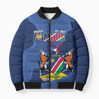 Custom Namibia Cricket Bomber Puffer Jacket Go Eagles Est 1992 - Wonder Print Shop