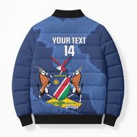 Custom Namibia Cricket Bomber Puffer Jacket Go Eagles Est 1992 - Wonder Print Shop