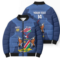 Custom Namibia Cricket Bomber Puffer Jacket Go Eagles Est 1992 - Wonder Print Shop