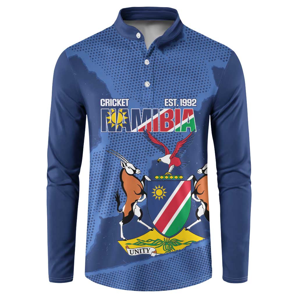 Custom Namibia Cricket Button Sweatshirt Go Eagles Est 1992 - Wonder Print Shop