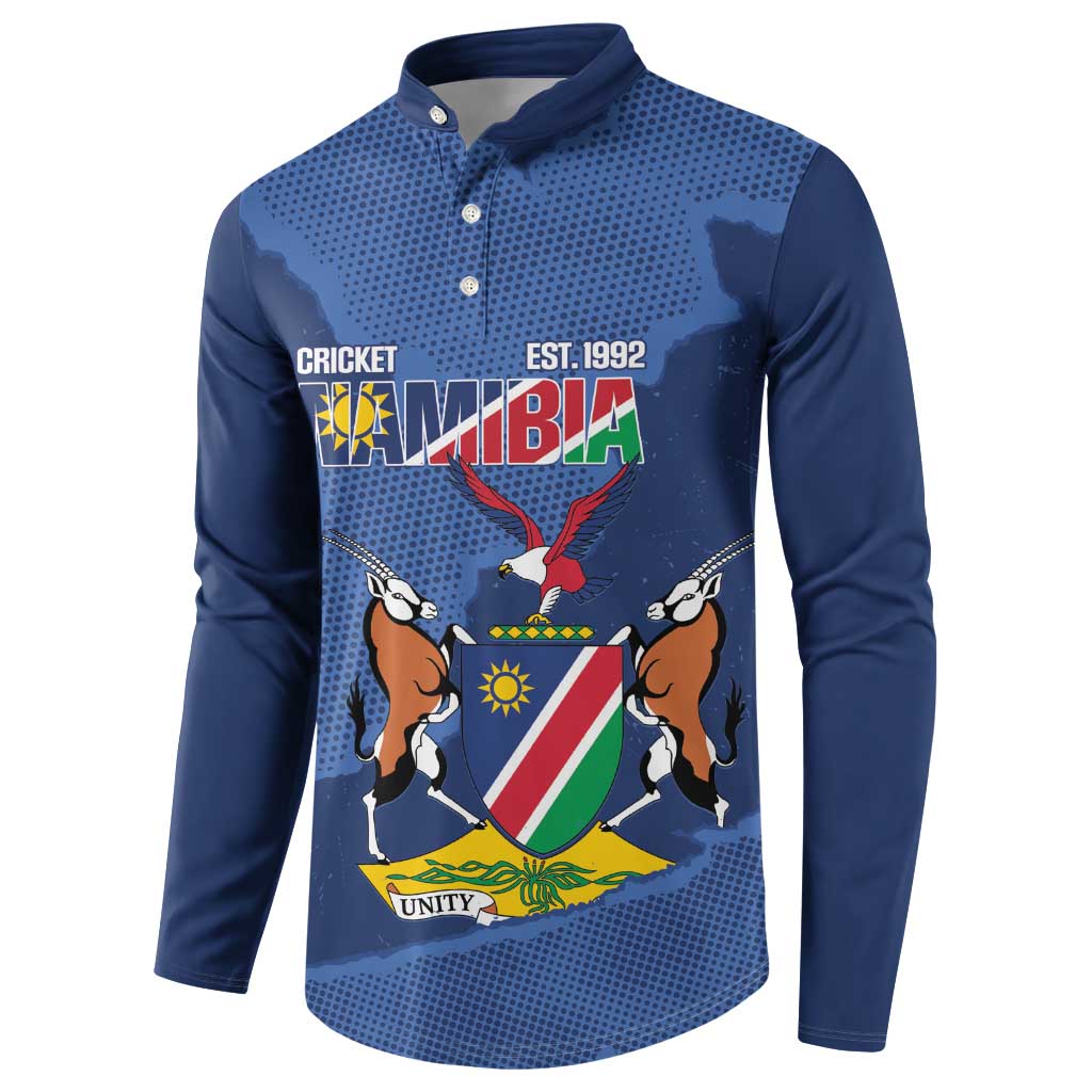 Custom Namibia Cricket Button Sweatshirt Go Eagles Est 1992 - Wonder Print Shop