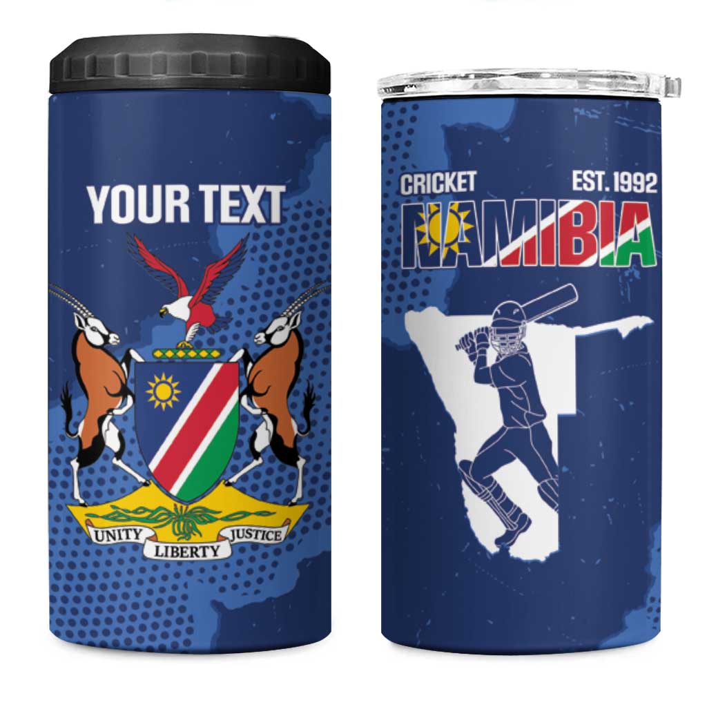Custom Namibia Cricket 4 in 1 Can Cooler Tumbler Go Eagles Est 1992 - Wonder Print Shop