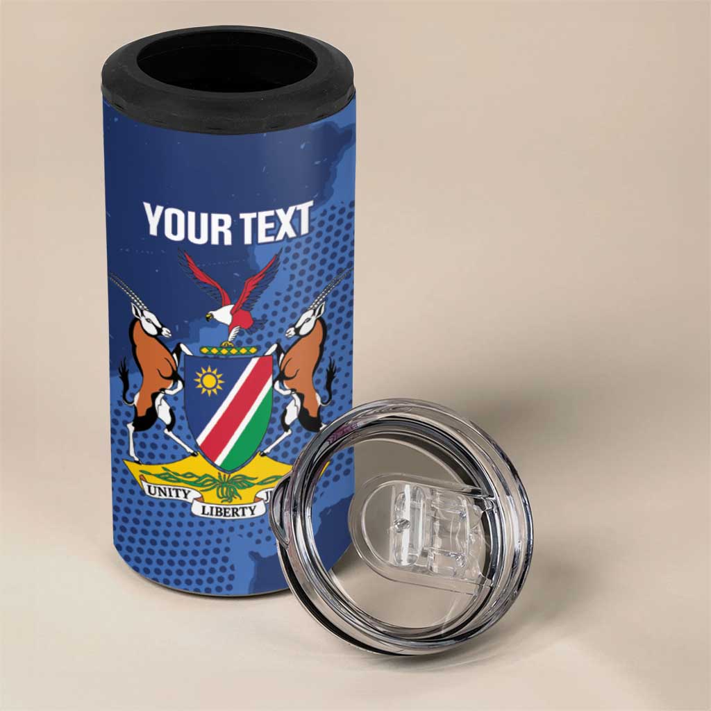 Custom Namibia Cricket 4 in 1 Can Cooler Tumbler Go Eagles Est 1992 - Wonder Print Shop