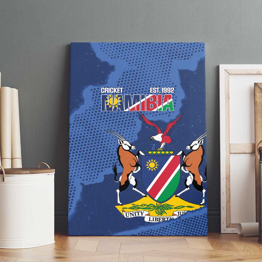 Custom Namibia Cricket Canvas Wall Art Go Eagles Est 1992 - Wonder Print Shop