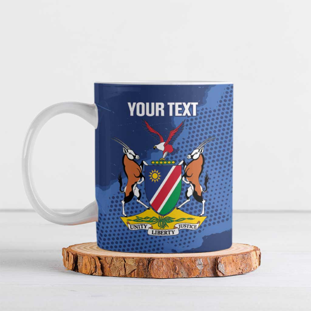 Custom Namibia Cricket Ceramic Mug Go Eagles Est 1992 - Wonder Print Shop