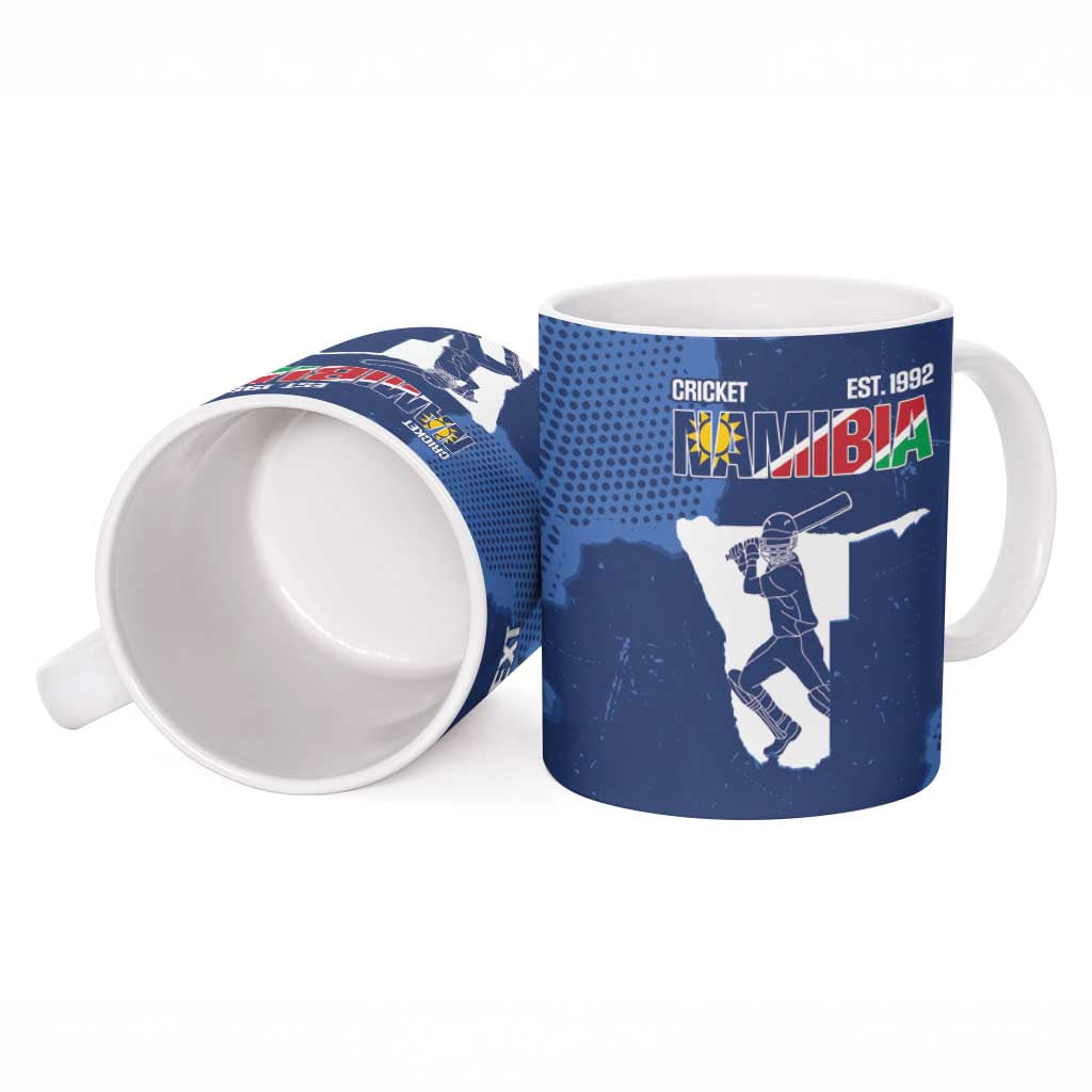 Custom Namibia Cricket Ceramic Mug Go Eagles Est 1992 - Wonder Print Shop