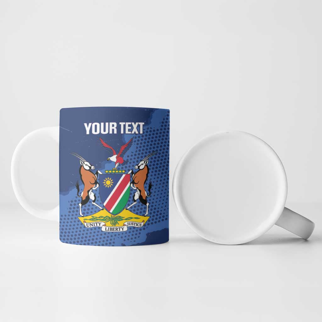 Custom Namibia Cricket Ceramic Mug Go Eagles Est 1992 - Wonder Print Shop