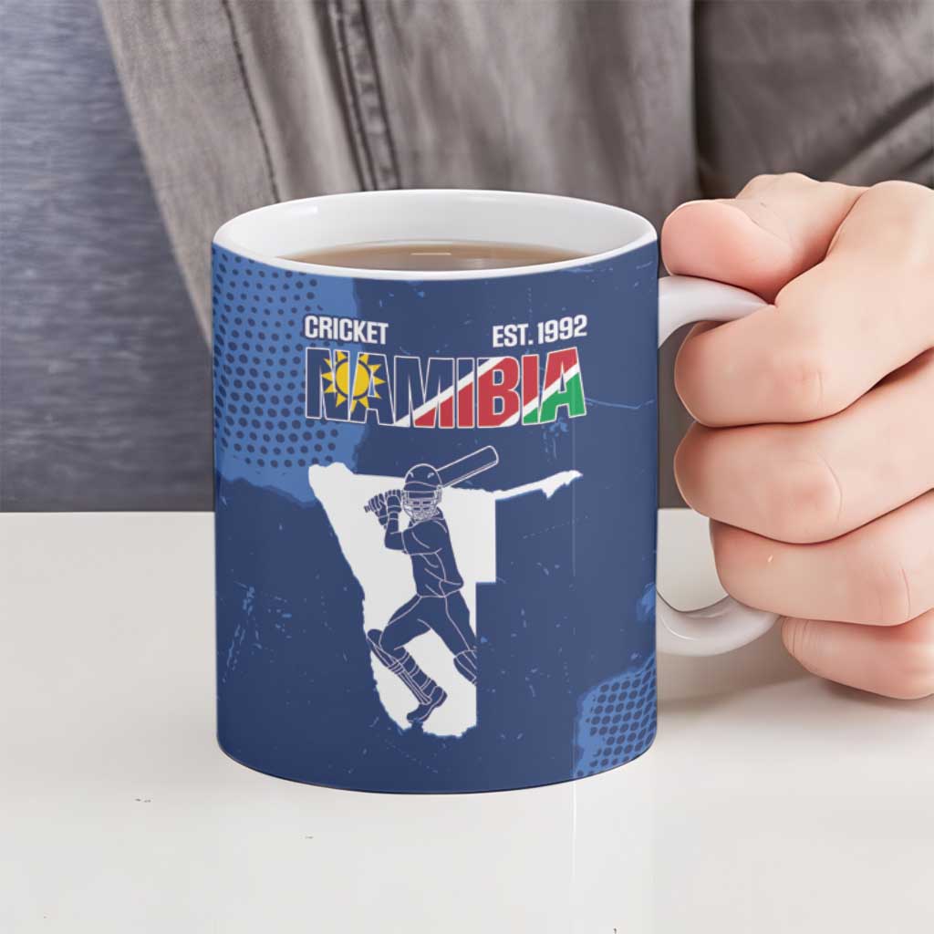 Custom Namibia Cricket Ceramic Mug Go Eagles Est 1992 - Wonder Print Shop