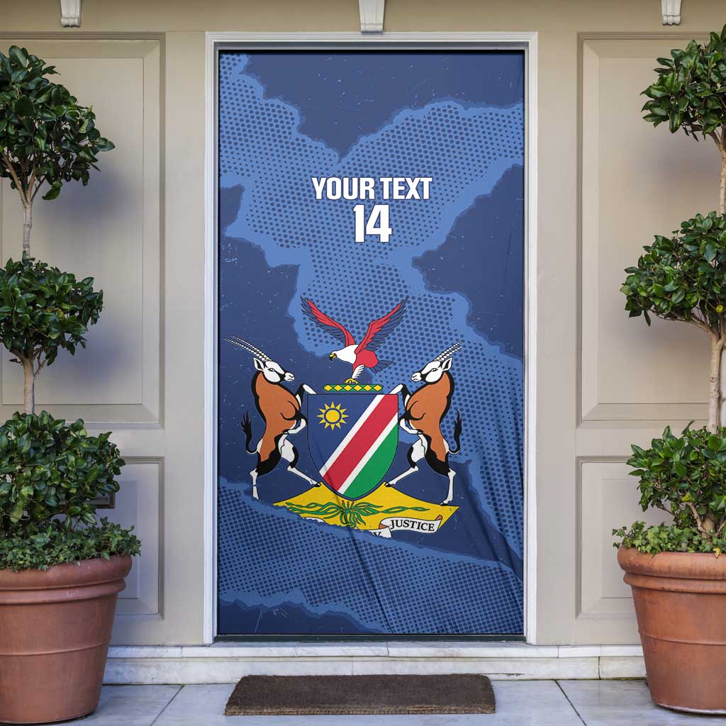 Custom Namibia Cricket Door Cover Go Eagles Est 1992 - Wonder Print Shop