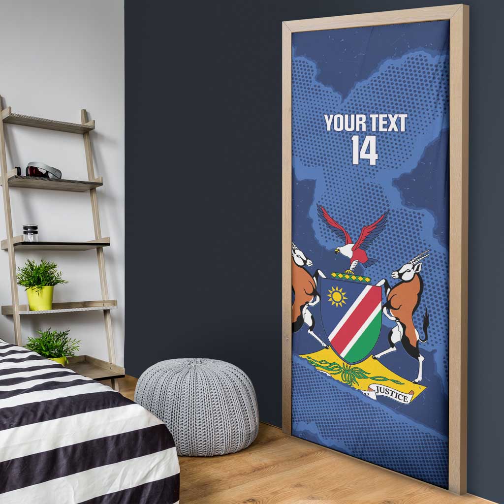 Custom Namibia Cricket Door Cover Go Eagles Est 1992 - Wonder Print Shop