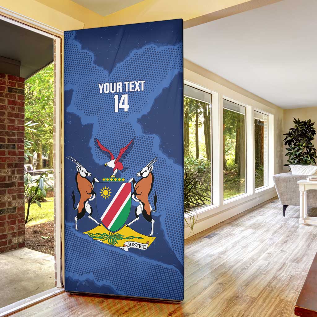Custom Namibia Cricket Door Cover Go Eagles Est 1992 - Wonder Print Shop
