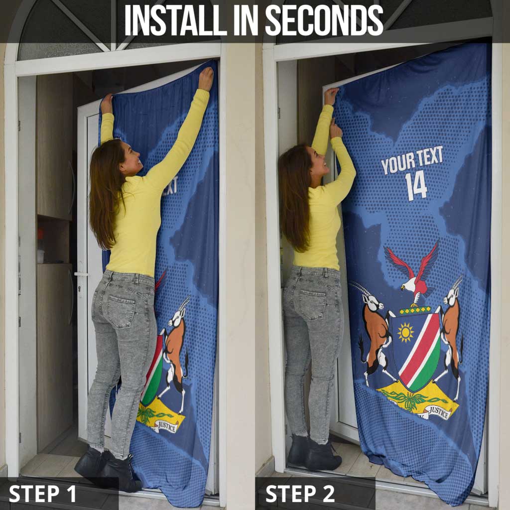 Custom Namibia Cricket Door Cover Go Eagles Est 1992 - Wonder Print Shop