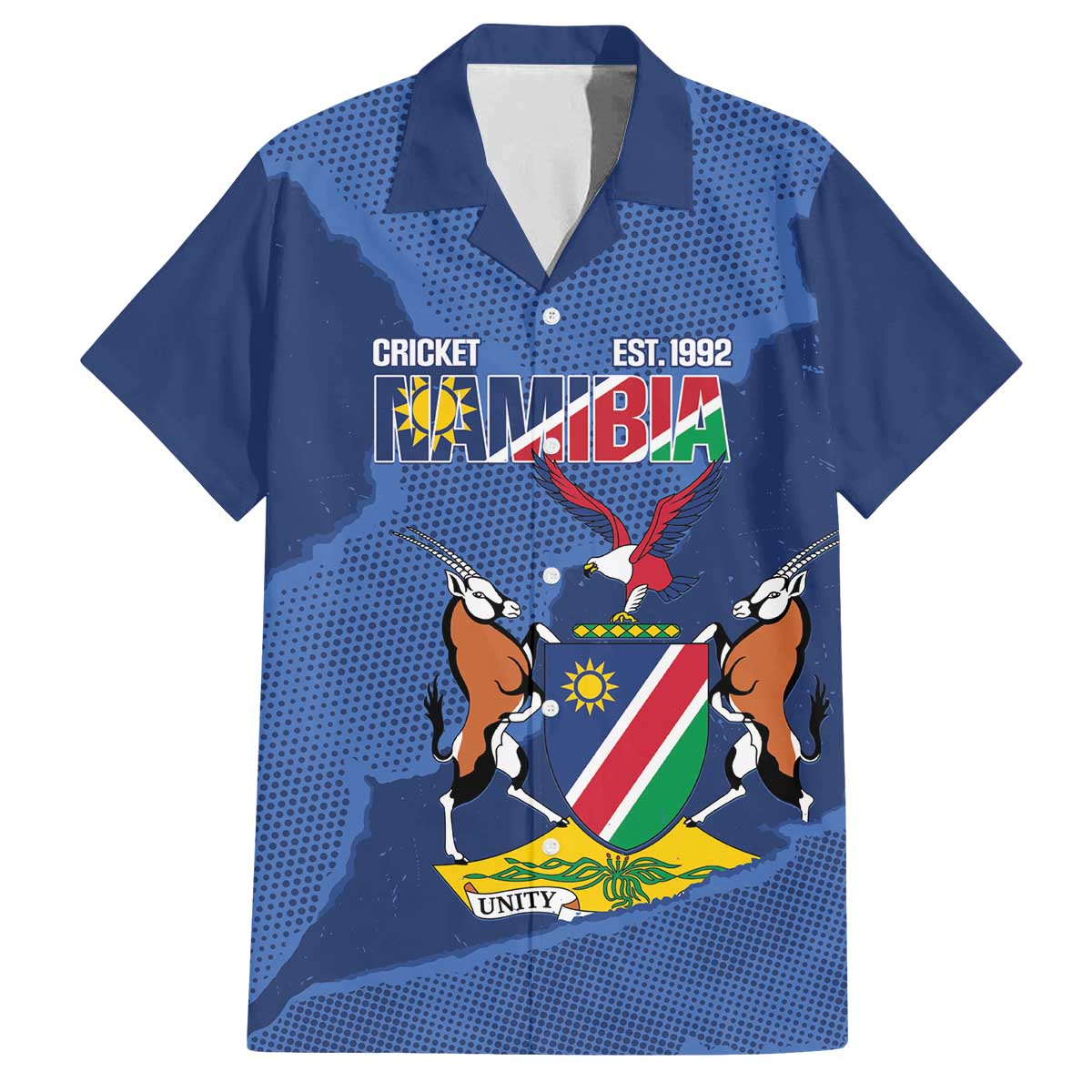 Custom Namibia Cricket Family Matching Off The Shoulder Long Sleeve Dress and Hawaiian Shirt Go Eagles Est 1992 - Wonder Print Shop