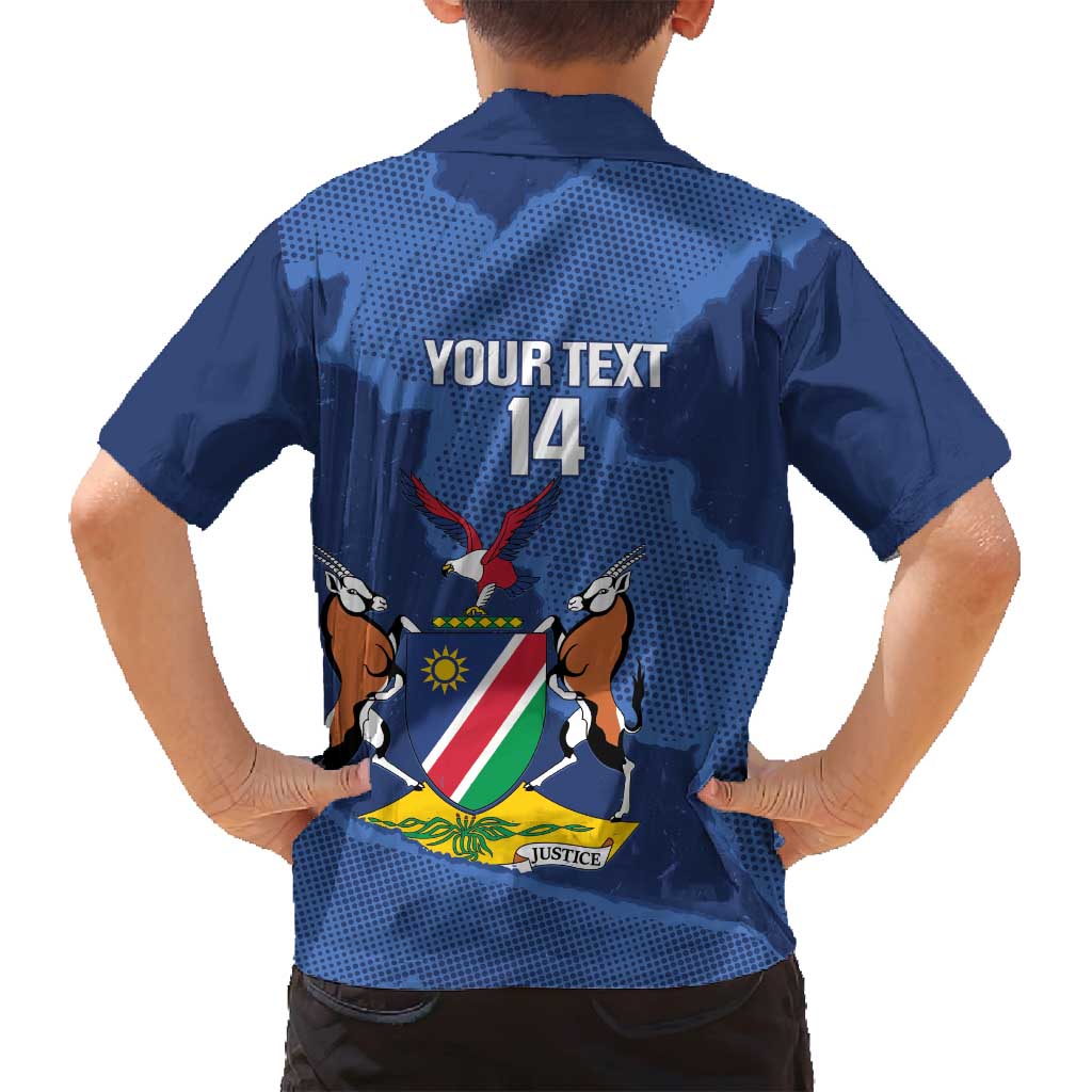 Custom Namibia Cricket Family Matching Tank Maxi Dress and Hawaiian Shirt Go Eagles Est 1992 - Wonder Print Shop