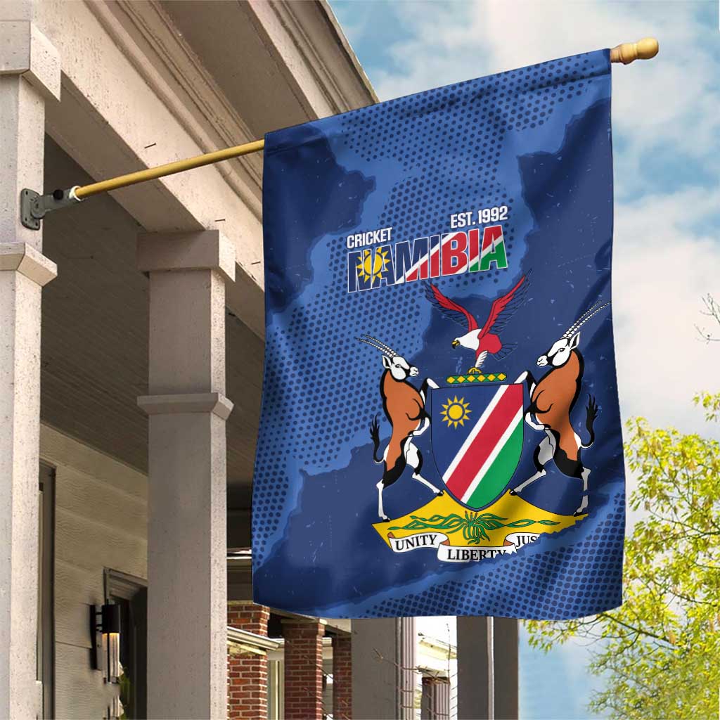 Custom Namibia Cricket Garden Flag Go Eagles Est 1992 - Wonder Print Shop
