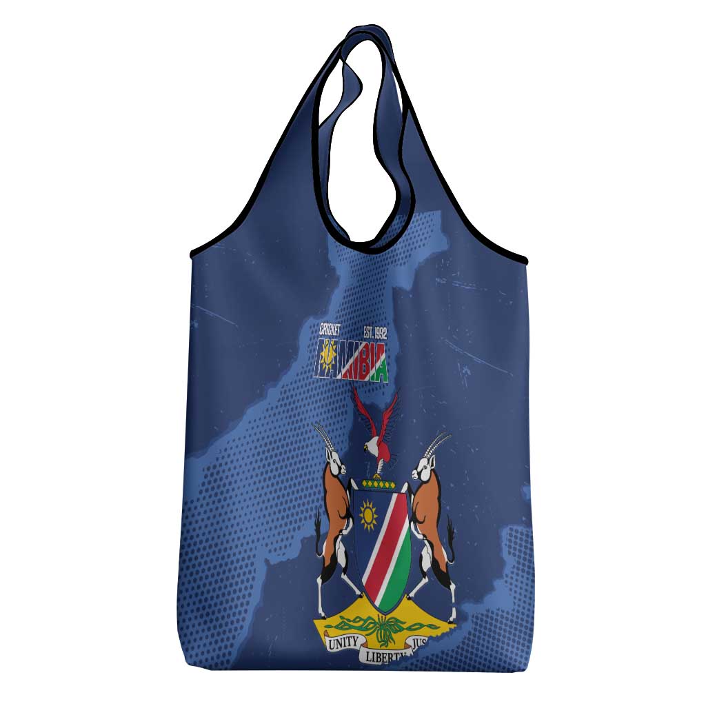 Custom Namibia Cricket Grocery Bag Go Eagles Est 1992 - Wonder Print Shop