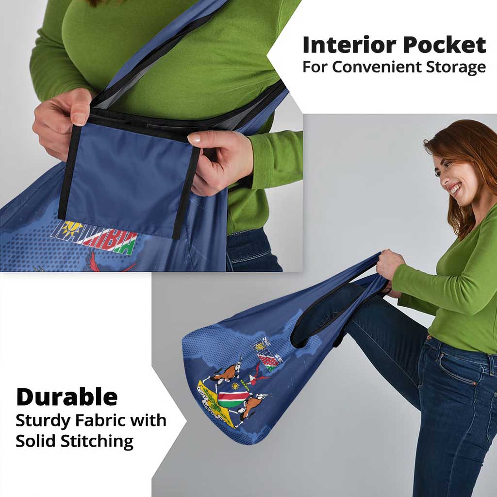 Custom Namibia Cricket Grocery Bag Go Eagles Est 1992 - Wonder Print Shop