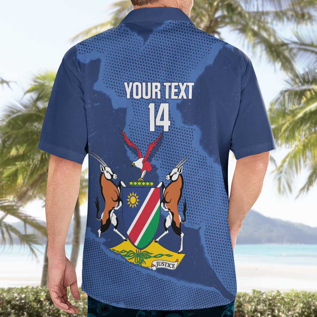 Custom Namibia Cricket Hawaiian Shirt Go Eagles Est 1992 - Wonder Print Shop