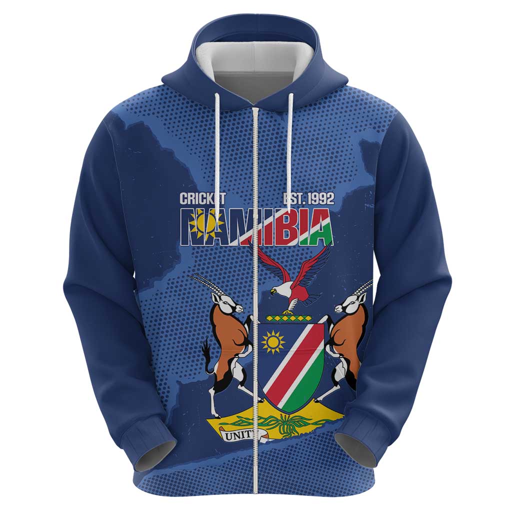 Custom Namibia Cricket Hoodie Go Eagles Est 1992 - Wonder Print Shop