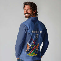 Custom Namibia Cricket Long Sleeve Polo Shirt Go Eagles Est 1992 - Wonder Print Shop