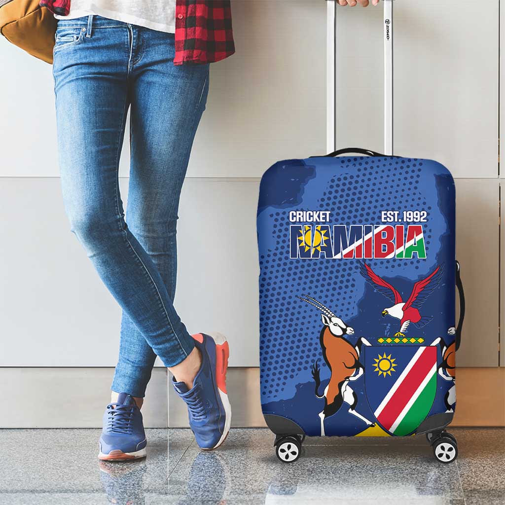 Custom Namibia Cricket Luggage Cover Go Eagles Est 1992 - Wonder Print Shop