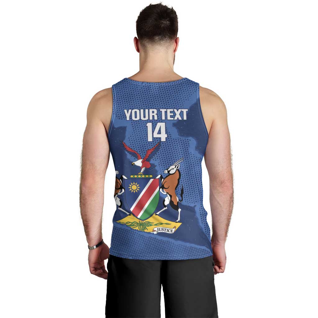 Custom Namibia Cricket Men Tank Top Go Eagles Est 1992 - Wonder Print Shop