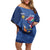 Custom Namibia Cricket Off Shoulder Short Dress Go Eagles Est 1992 - Wonder Print Shop