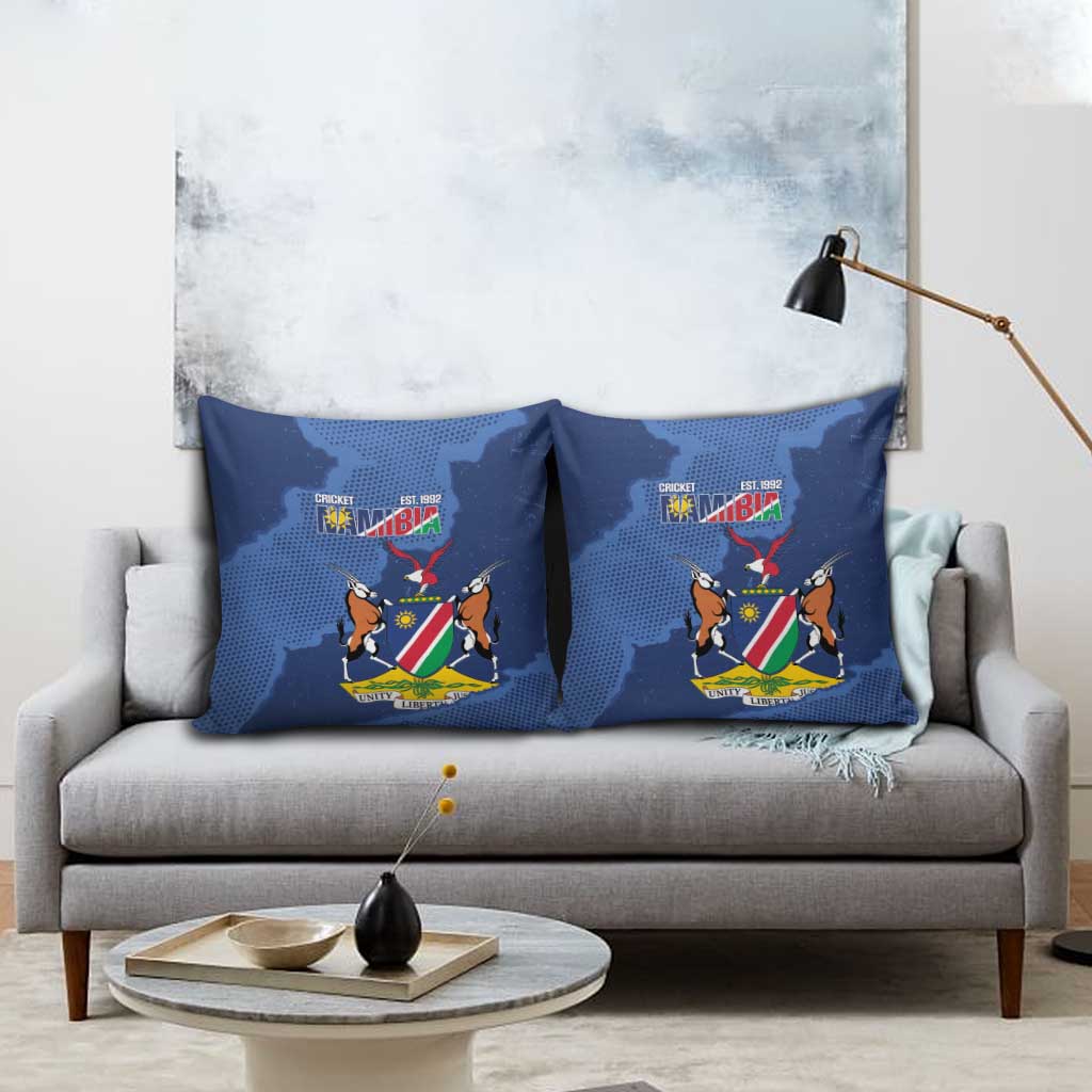 Custom Namibia Cricket Pillow Cover Go Eagles Est 1992 - Wonder Print Shop