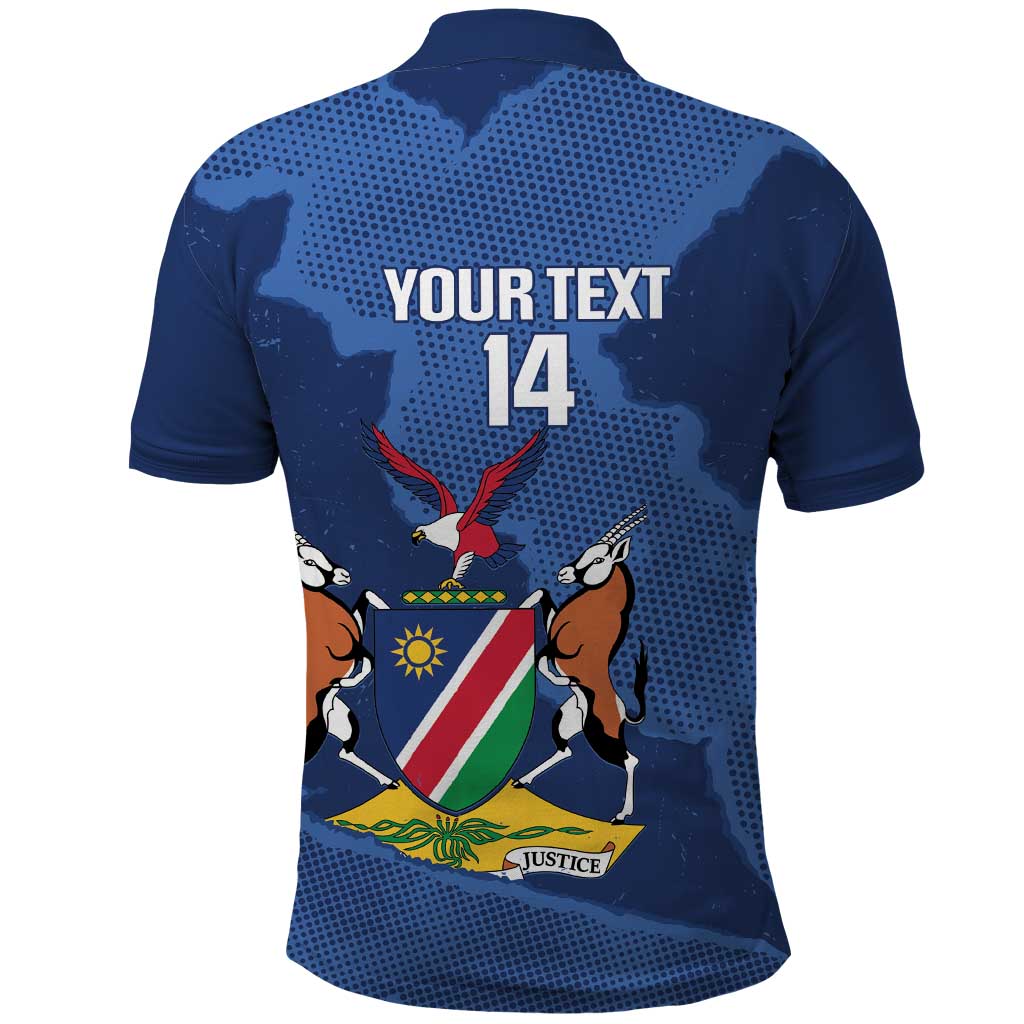 Custom Namibia Cricket Polo Shirt Go Eagles Est 1992 - Wonder Print Shop